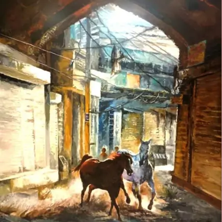 Horses-in-Puraani-Dilli-close-up